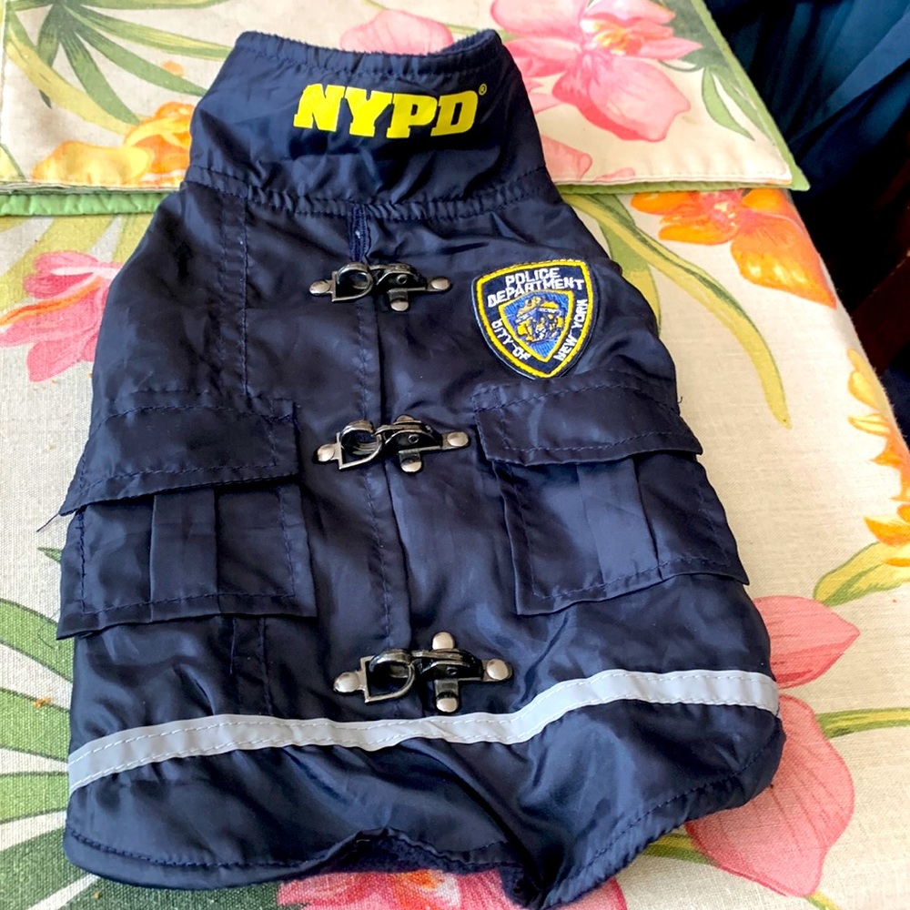 NYPD Dog Jacket- costume for Dog